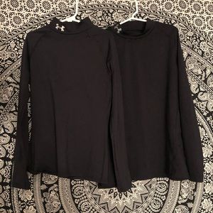 2 Under Armour long sleeve compression shirts